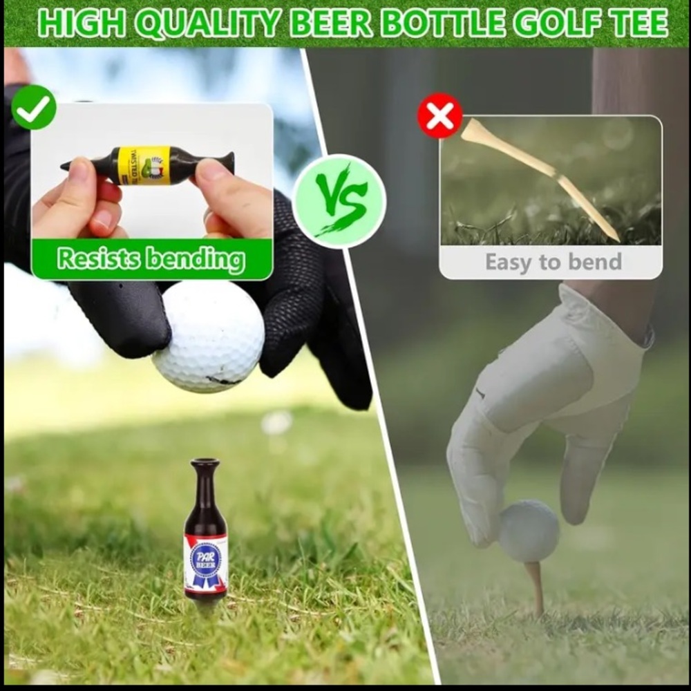 Beer Golf Tees (Set of 6) NWT - Picture 3 of 5
